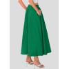 imagePRETTYGARDEN Womens Maxi Skirts 2025 Summer Trendy Ruffle High Waisted Casual Long Flowy Skirt with PocketsGreen