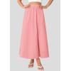 imagePRETTYGARDEN Womens Maxi Skirts 2025 Summer Trendy Ruffle High Waisted Casual Long Flowy Skirt with PocketsPink