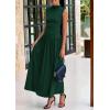 imagePRETTYGARDEN Womens Skirt Sets 2025 Summer Ruched Tank Tops Ruffle Maxi Skirts Wedding Guest Matching 2 Piece OutfitsDark Green