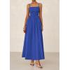 imagePRETTYGARDEN Womens Smocked Maxi Dresses 2025 Summer Beach Sundress Casual Spaghetti Strap Swing A Line Long Flowy DressRoyal Blue