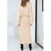 imagePRETTYGARDEN Womens Two Piece Matching Sweater Sets Knit Long Sleeve Pullover Tops Bodycon Long Maxi Skirts Fall OutfitsBeige