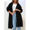 imagePRETTYGARDEN Fall Long Sleeve Cardigan Sweaters for Women 2025 Trendy Winter Open Front Loose Knitted Cardigans with PocketsBlack