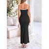 imagePRETTYGARDEN Spring Dresses for Women 2025 Summer Resort Wear Sexy Bodycon Sundress Spaghetti Strap Vacation Maxi DressBlack