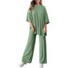 imagePRETTYGARDEN Two Piece Sets For Women Summer Fashion Lounge Matching Set 2025 Travel Vacation Airport Outfits ClothingBean Green