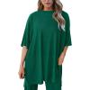 imagePRETTYGARDEN Two Piece Sets For Women Summer Fashion Lounge Matching Set 2025 Travel Vacation Airport Outfits ClothingGreen
