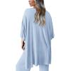 imagePRETTYGARDEN Two Piece Sets For Women Summer Fashion Lounge Matching Set 2025 Travel Vacation Airport Outfits ClothingLight Blue