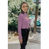 imagePRETTYGARDEN Womens 2025 Fashion Fall Clothes 2 Piece Cutout Tops Long Sleeve Mock Neck Rib Knit Winter Pullover SweaterBean Paste Purple