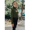 imagePRETTYGARDEN Womens 2025 Fashion Fall Clothes 2 Piece Cutout Tops Long Sleeve Mock Neck Rib Knit Winter Pullover SweaterDark Army Green