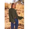 imagePRETTYGARDEN Womens Fall Oversized Pullover Sweaters Casual Crewneck Long Sleeve Chunky Cable Knit Tops Winter ClothingArmy Green