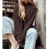 imagePRETTYGARDEN Womens Fall Oversized Pullover Sweaters Casual Crewneck Long Sleeve Chunky Cable Knit Tops Winter ClothingCoffee