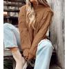 imagePRETTYGARDEN Womens Fall Oversized Pullover Sweaters Casual Crewneck Long Sleeve Chunky Cable Knit Tops Winter ClothingKhaki
