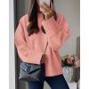 imagePRETTYGARDEN Womens Fall Oversized Sweaters Casual Crewneck Pullover Long Sleeve Fuzzy Chunky Knit Tops BlousePink