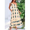 imagePRETTYGARDEN Womens Summer One Shoulder Maxi Dresses Printed Flowy Boho Beach Vacation Long SundressApricot Blue Floral