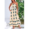 imagePRETTYGARDEN Womens Summer One Shoulder Maxi Dresses Printed Flowy Boho Beach Vacation Long SundressApricot Blue Floral