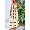 imagePRETTYGARDEN Womens Summer One Shoulder Maxi Dresses Printed Flowy Boho Beach Vacation Long SundressApricot Blue Floral