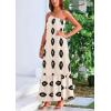 imagePRETTYGARDEN Womens Summer One Shoulder Maxi Dresses Printed Flowy Boho Beach Vacation Long SundressBeige Black Floral