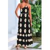 imagePRETTYGARDEN Womens Summer One Shoulder Maxi Dresses Printed Flowy Boho Beach Vacation Long SundressBlack Apricot Floral