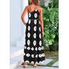 imagePRETTYGARDEN Womens Summer One Shoulder Maxi Dresses Printed Flowy Boho Beach Vacation Long SundressBlack White Floral