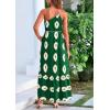 imagePRETTYGARDEN Womens Summer One Shoulder Maxi Dresses Printed Flowy Boho Beach Vacation Long SundressDark Green Apricot Floral