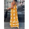 imagePRETTYGARDEN Womens Summer One Shoulder Maxi Dresses Printed Flowy Boho Beach Vacation Long SundressTurmeric White Floral