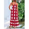 imagePRETTYGARDEN Womens Summer One Shoulder Maxi Dresses Printed Flowy Boho Beach Vacation Long SundressWine Red White Floral