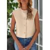 imagePRETTYGARDEN Womens Summer Suit Vest 2025 Dressy Casual Crop Tops Business Work Office Clothes Trendy Blazer WaistcoatLight Khaki