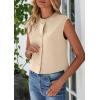 imagePRETTYGARDEN Womens Summer Suit Vest 2025 Dressy Casual Crop Tops Business Work Office Clothes Trendy Blazer WaistcoatLight Khaki