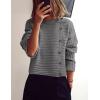 imagePRETTYGARDEN Womens Sweaters Fall 2025 Casual Long Sleeve Crewneck Button Loose Winter Knit Pullover Sweater TopsGrey