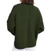 imagePRETTYGARDEN Womens Sweaters Fall 2025 Trendy Casual Crewneck Long Sleeve Cozy Knit Pullover Sweater Tops Winter ClothingArmy Green