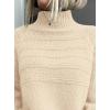 imagePRETTYGARDEN Womens Turtleneck Sweaters 2025 Fall Chunky Knit Pullover Long Sleeve Jumper Tops Trendy Winter ClothesBeige