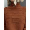 imagePRETTYGARDEN Womens Turtleneck Sweaters 2025 Fall Chunky Knit Pullover Long Sleeve Jumper Tops Trendy Winter ClothesCaramel