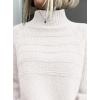 imagePRETTYGARDEN Womens Turtleneck Sweaters 2025 Fall Chunky Knit Pullover Long Sleeve Jumper Tops Trendy Winter ClothesWhite