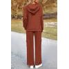 imagePRETTYGARDEN 2 Piece Sets for Women Fall 2025 Sweatsuits Outfits Lounge Matching Hoodie Set Travel Track Suits Winter ClothesBrick Red