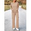imagePRETTYGARDEN 2 Piece Sets for Women Fall 2025 Sweatsuits Outfits Lounge Matching Hoodie Set Travel Track Suits Winter ClothesLight Khaki