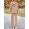 imagePRETTYGARDEN 2 Piece Sets for Women Fall 2025 Sweatsuits Outfits Lounge Matching Hoodie Set Travel Track Suits Winter ClothesLight Khaki