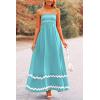 imagePRETTYGARDEN Womens 2025 Summer Flowy Maxi Dress Casual Sleeveless Spaghetti Strap Ruffle Beach Long DressesAqua Green