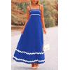imagePRETTYGARDEN Womens 2025 Summer Flowy Maxi Dress Casual Sleeveless Spaghetti Strap Ruffle Beach Long DressesRoyal Blue