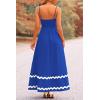 imagePRETTYGARDEN Womens 2025 Summer Flowy Maxi Dress Casual Sleeveless Spaghetti Strap Ruffle Beach Long DressesRoyal Blue
