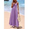 imagePRETTYGARDEN Womens Summer Casual Scoop Neck Sleeveless Long Dresses Tank Top Patchwork Aline Swing Maxi Dress with PocketsPurple