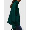 imagePRETTYGARDEN Womens Turtleneck Long Sleeve Sweater 2025 Fall Trendy Loose Fit Casual Tops Chunky Knit Pullover SweatersDark Green