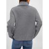 imagePRETTYGARDEN Womens Turtleneck Long Sleeve Sweater 2025 Fall Trendy Loose Fit Casual Tops Chunky Knit Pullover SweatersGrey