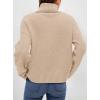 imagePRETTYGARDEN Womens Turtleneck Long Sleeve Sweater 2025 Fall Trendy Loose Fit Casual Tops Chunky Knit Pullover SweatersKhaki