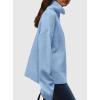 imagePRETTYGARDEN Womens Turtleneck Long Sleeve Sweater 2025 Fall Trendy Loose Fit Casual Tops Chunky Knit Pullover SweatersLight Blue