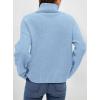 imagePRETTYGARDEN Womens Turtleneck Long Sleeve Sweater 2025 Fall Trendy Loose Fit Casual Tops Chunky Knit Pullover SweatersLight Blue