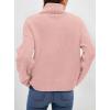 imagePRETTYGARDEN Womens Turtleneck Long Sleeve Sweater 2025 Fall Trendy Loose Fit Casual Tops Chunky Knit Pullover SweatersPink