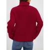 imagePRETTYGARDEN Womens Turtleneck Long Sleeve Sweater 2025 Fall Trendy Loose Fit Casual Tops Chunky Knit Pullover SweatersRed
