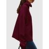 imagePRETTYGARDEN Womens Turtleneck Long Sleeve Sweater 2025 Fall Trendy Loose Fit Casual Tops Chunky Knit Pullover SweatersWine Red