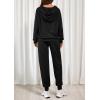 imagePRETTYGARDEN Womens Two Piece Outfits Sweatsuits Lounge Sets Hoodies Sweatshirt Joggers Sweatpants 2025 Fall Fashion ClothesBlack
