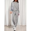 imagePRETTYGARDEN Womens Two Piece Outfits Sweatsuits Lounge Sets Hoodies Sweatshirt Joggers Sweatpants 2025 Fall Fashion ClothesGrey