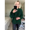 imagePRETTYGARDEN Fall Sweaters for Women 2025 Fashion Long Sleeve Casual Ribbed Knit Winter Clothes Pullover Jumper TopsDark Green